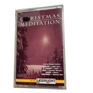 Vintage Christmas Meditation Holiday Audio Music Cassette Volume 5 1995 Laserlig